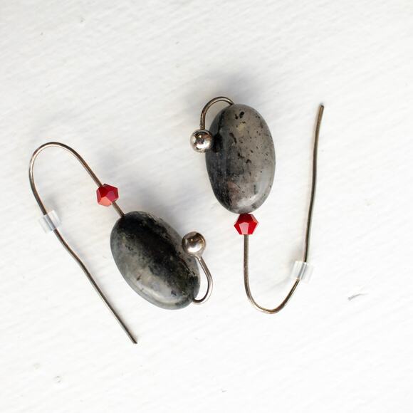 Vintage Sculptural Fishing Lure Dangle Earrings - Picture 2 of 5